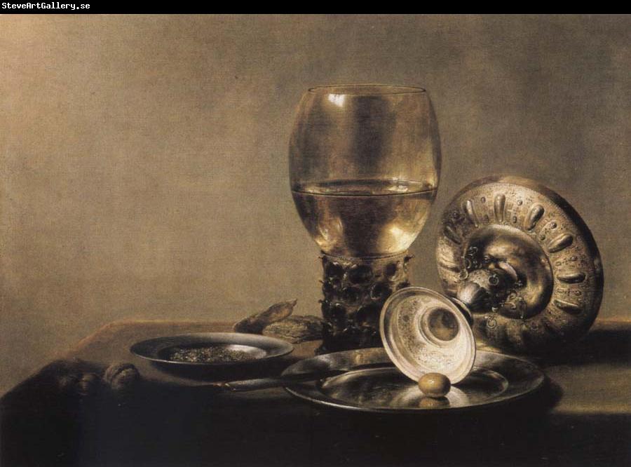 Pieter Claesz Museums national style life with Romer and silver shell